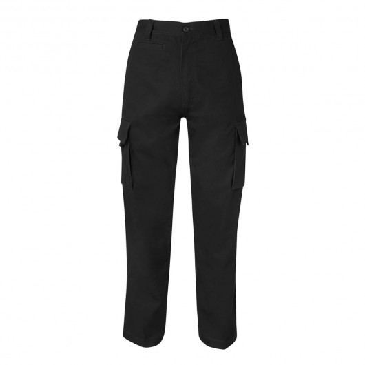 Black Mercerised Work Cargo Pants